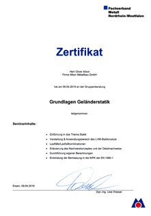 Grundlagen Gelaenderstatik